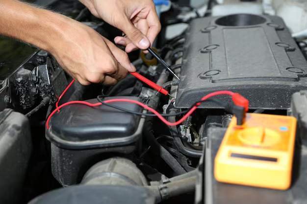 auto-mechanic-uses-multimeter-voltmeter-check-voltage-level-car-battery_392895-476760